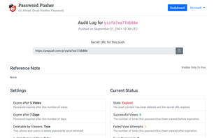 Password Audit Log: View Tracking.  Track views, settings and more.