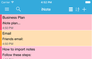 iNote screenshot 1