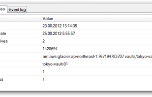 Amazon Glacier Vault Properties