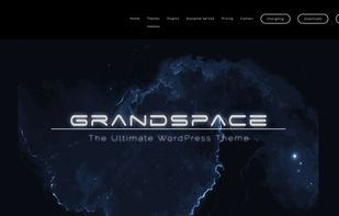 The first page of the sales page of the Labinator GrandSpace theme.