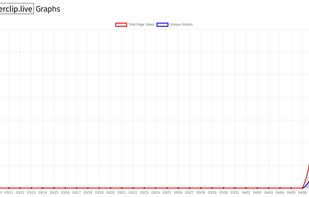 Graphs with how many total views your site is getting each day, and how many different visitors.