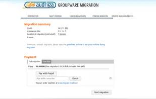 Step 3: Start migration