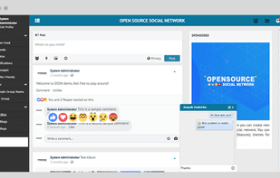Open Source Social Network ( OSSN ) screenshot 1