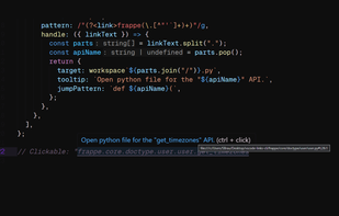 VSCode Links screenshot 1