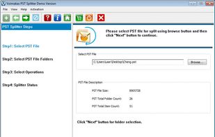 Voimakas Split PST screenshot 1