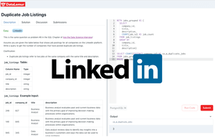 DataLemur screenshot 1