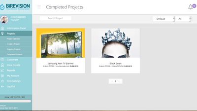Complated Project Screen