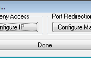 Configuration dialog