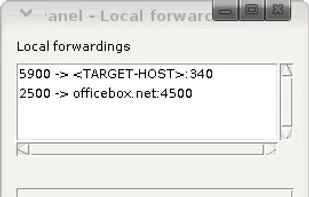 Editing of forwardings