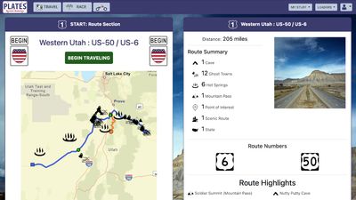 Starting route page