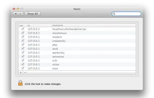 Hosts.prefpane screenshot 1