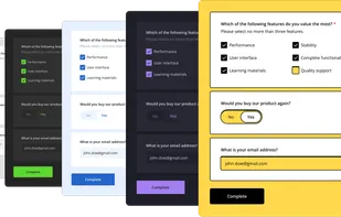 A gallery of predefined themes