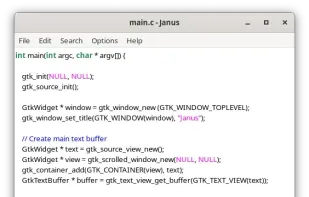 Janus Text Editor screenshot 1