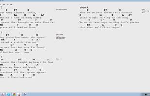 Presentation screen
