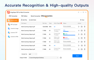 Kingshiper PDF to Word Converter screenshot 2