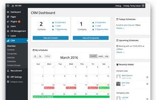 CRM dashboard