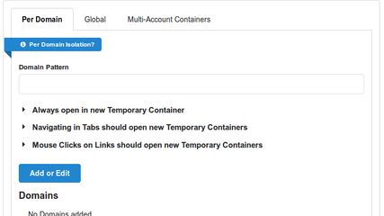 Temporary Containers screenshot 3