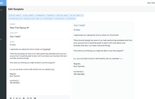 Build in email templates delivered straight from your inbox. With integrations to programs like Calendly we'll keep following up until you get a meeting booked or they reply. 