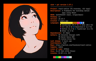 Onefetch screenshot 1