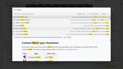 Block editing