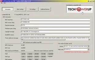 Radeon Bios Editor screenshot 1