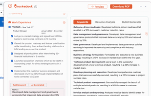 See the top keywords need for your resume to match the job description