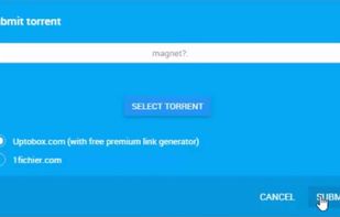 Submit torrent
