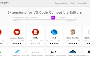 Open VSX screenshot 1