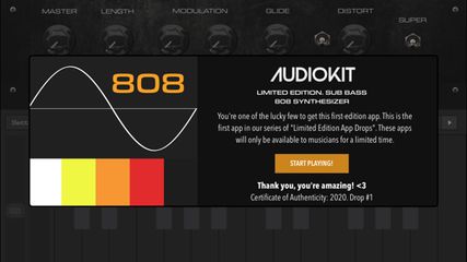 AudioKit Bass 808 Synth screenshot 1