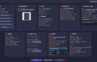 Diagnostic report (system info)