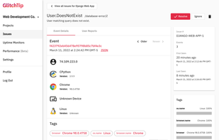 Single issue detail view