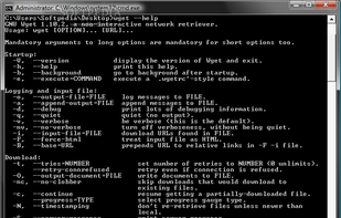 Wget screenshot 1