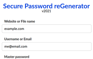 Secure Password reGenerator screenshot 2