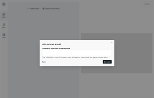 Use AI to generate scripts
