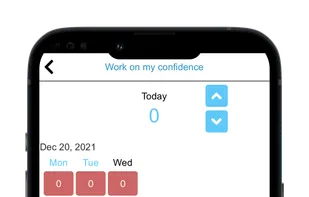 The history screen highlighting how zero days add up to nothing.