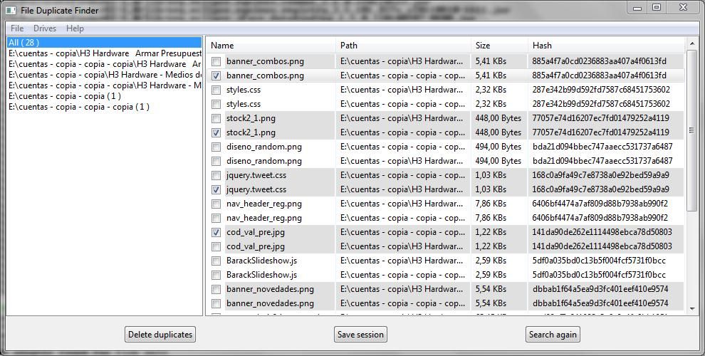 computer randomly duplicate files finder