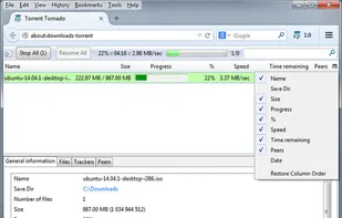 Torrent Tornado screenshot 1