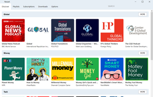 Recast discover window