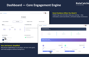 See all your applications, set goals, and track progress in one organised view.