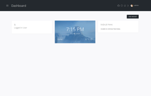Admin dashboard