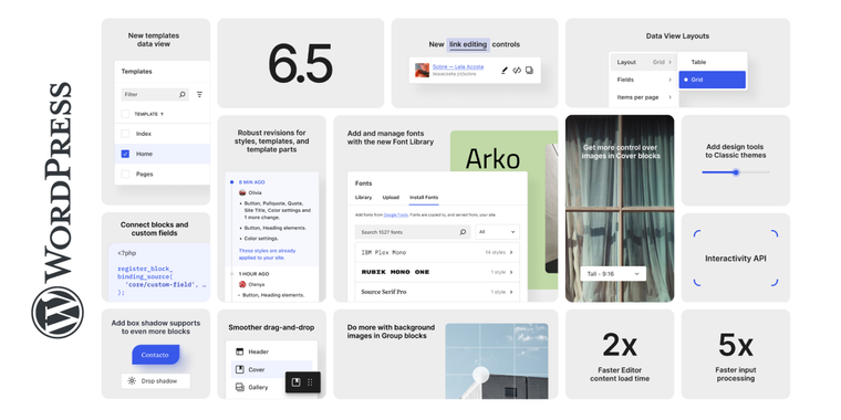 WordPress 6.5 brings a new Font Library, detailed style revisions, and new developer tools image