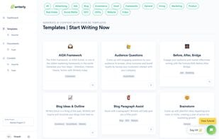 Over 50+ Writing Templates suitable for all industries