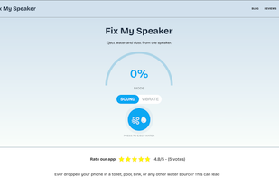 Fix my speaker homepage screenshot