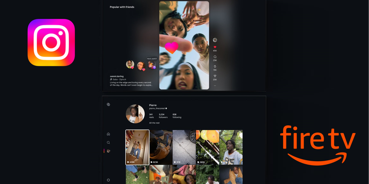 Instagram reels now available for testing on Fire TV in the US