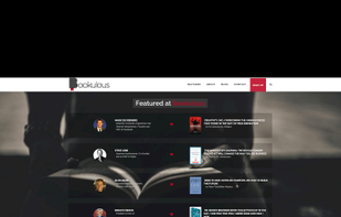 Bookulous landing page.