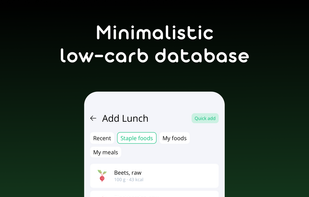 Minimalistic low-carb database