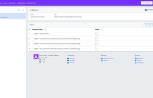 Configuration page
