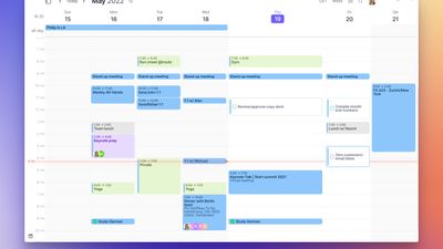 Morgen calendar, consolidated view of multiple calendars