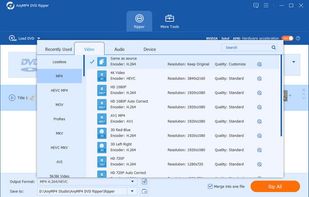 AnyMP4 DVD Ripper screenshot 2