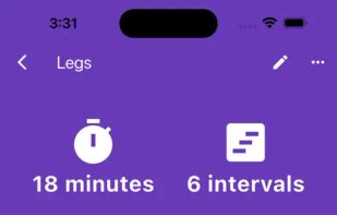 OpenHIIT screenshot 1